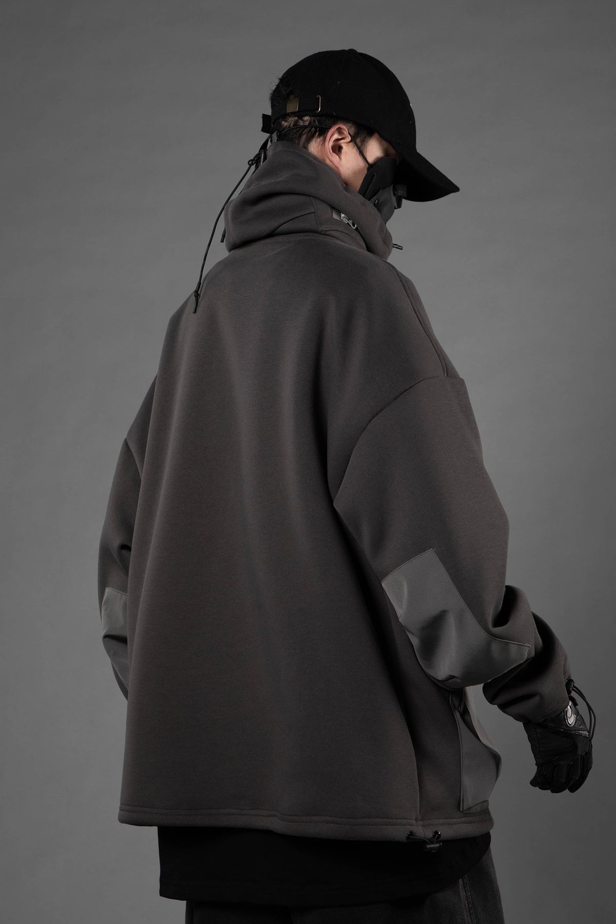 HiH33 Grey Utility Hoodie