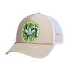 adidas Originals Foam Front Snapback Adjustable Fit Trucker Hat Wonder Beige/Lucid Lemon Yellow/Arctic Night Blue One Size