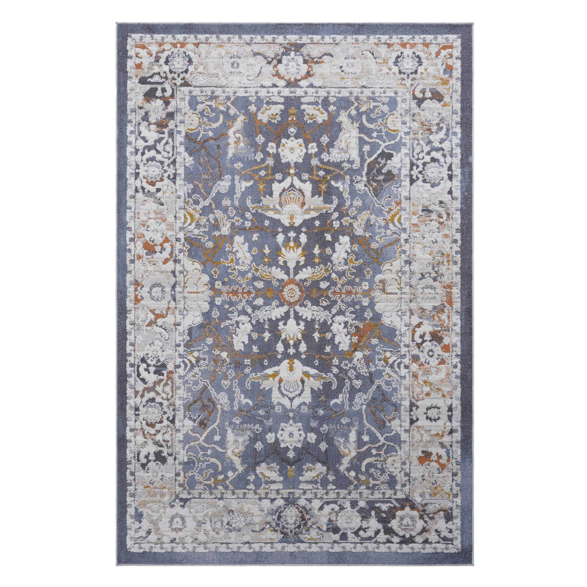 NAAR PAYAS Collection 2X3 Blue / Traditional Doormat Rug