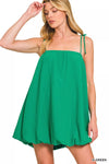 Zenana Woven Airflow Mini Bubble Dress
