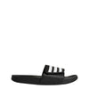 adidas Unisex Adilette Comfort Adjustable Slides Sandal Black/White/Black 13 US Men