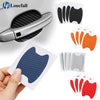 4Pcs/Set Car Door Sticker Carbon Fiber Scratches Resistant Cover Auto Handle Protection Film Exterior Styling Accessories New Car Door Handle Cup Scratch Protector Scratches Protective Films Clear Side Sticker Scratches Car Door Protector Films