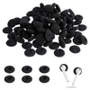 LLMSIX 100PCS Foam Earphone Earbud Soft Earphone Ear Buds Tips Earbud Noise Isolation Cover Caps Replacement Sponge Covers for Earphone Diameter 18MM (Black)