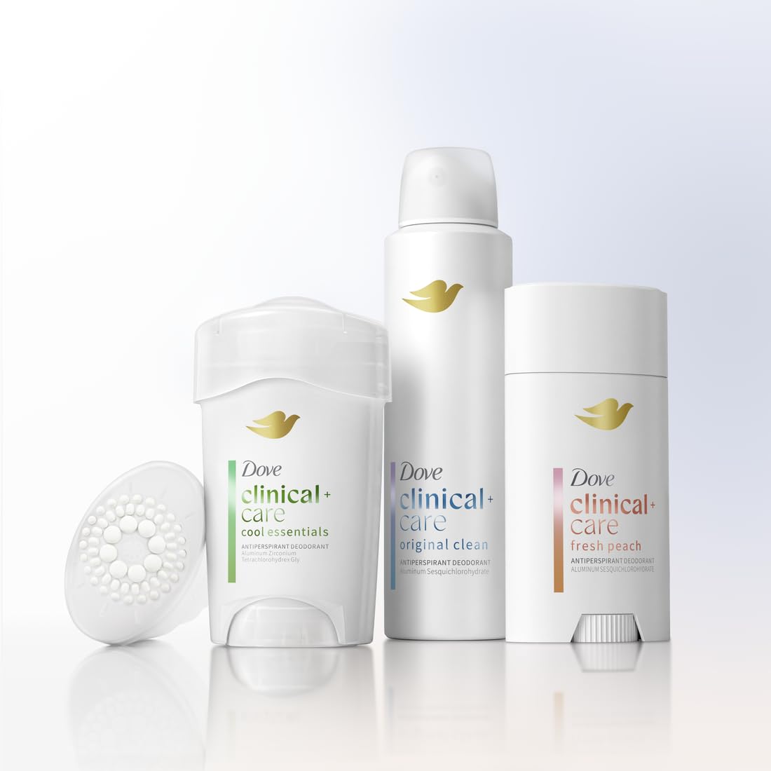 Dove Clinical + Care Antiperspirant Deodorant Dry Spray for Women Original Clean with Nourishing Serum 3.8 oz