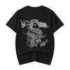 ET521 Grey Dragon Embroidered Tee