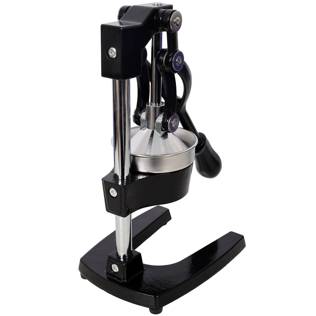 Cast Iron Citrus Juicer , Extra-Large Commercial Grade Manual Hand Press , Heavy Duty Countertop Squeezer for Fresh Orange Juice,Black Color