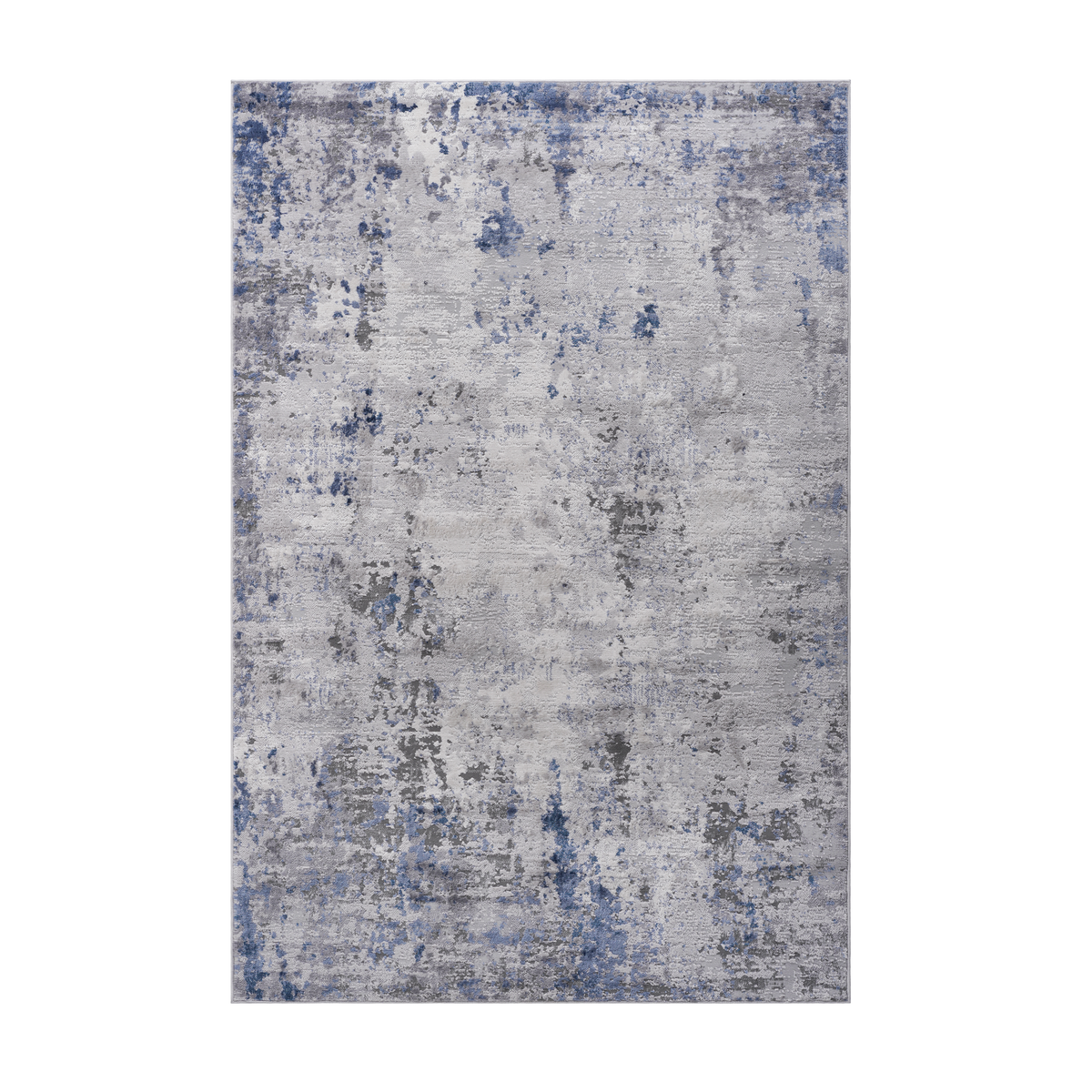 NAAR MARFI Collection 6X9 Silver / Blue / Abstract Area Rug