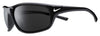 Nike EV1134-001 Adrenaline Sunglasses Shiny Black/White Frame Color Grey Lens Tint