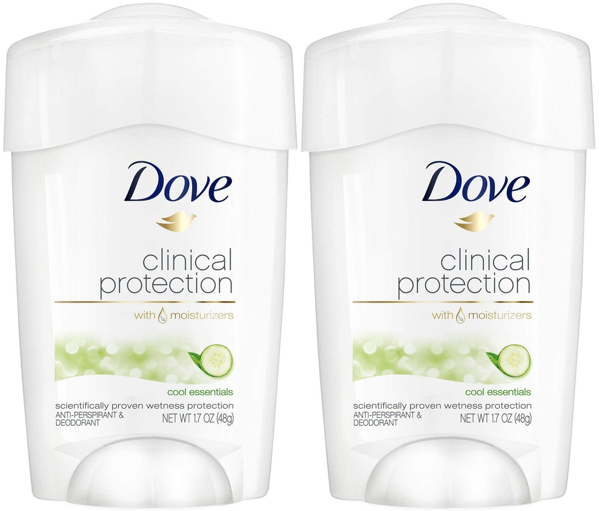 Dove Clinical Protection Antiperspirant Deodorant Cool Essentials 1.7 oz