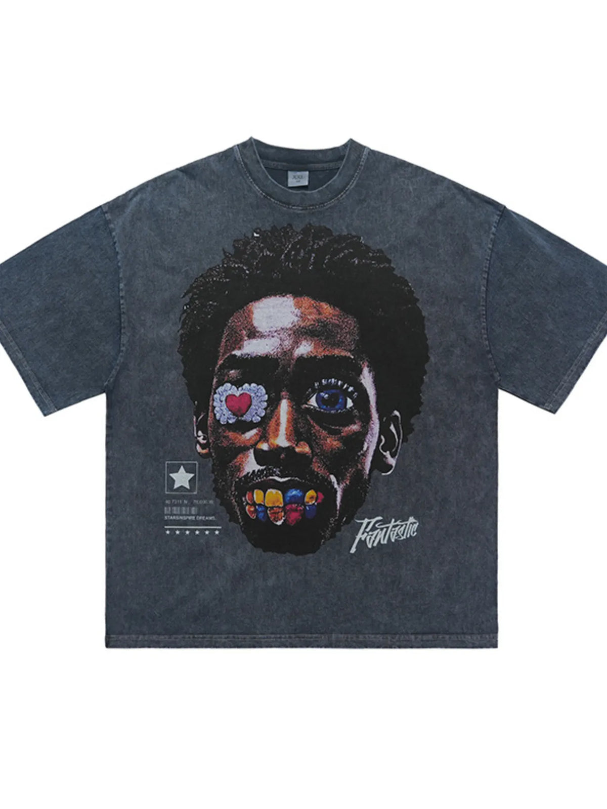 Men's Graphic Round Neck Short Sleeve T-Shirt