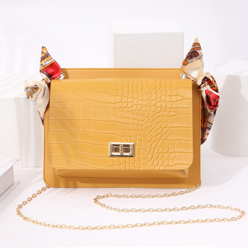 Pattern silk scarf bag (See size chart where applicable)