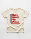 STARS STRIPES & SNACKS TEE - VINTAGE CREAM