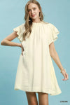 Umgee Ruffle Flutter Sleeve Dress