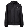 adidas womens Logo Running Windbreaker Black/White X-Small US