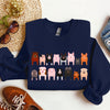 Pig Breeds Farm Animal Lover Illustration Graphic For Pig Enthusiasts Sweatshirt