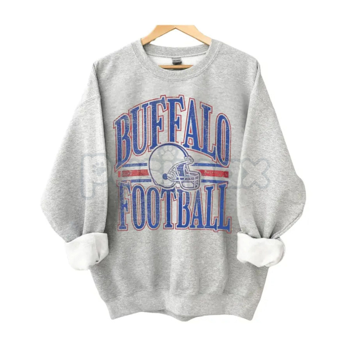 Vintage All Team Football ASH GREY Crewneck Sweatshirt – Retro Collegiate Sports Fan Gear