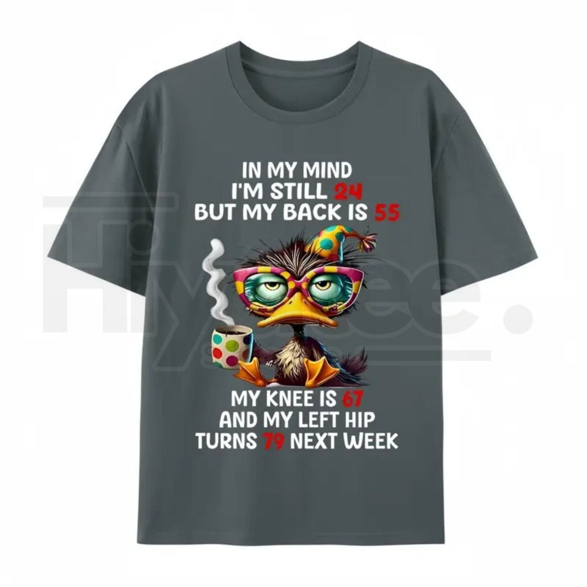"In My Mind I'm Still 24" – Funny Duck Back Pain Personality Top