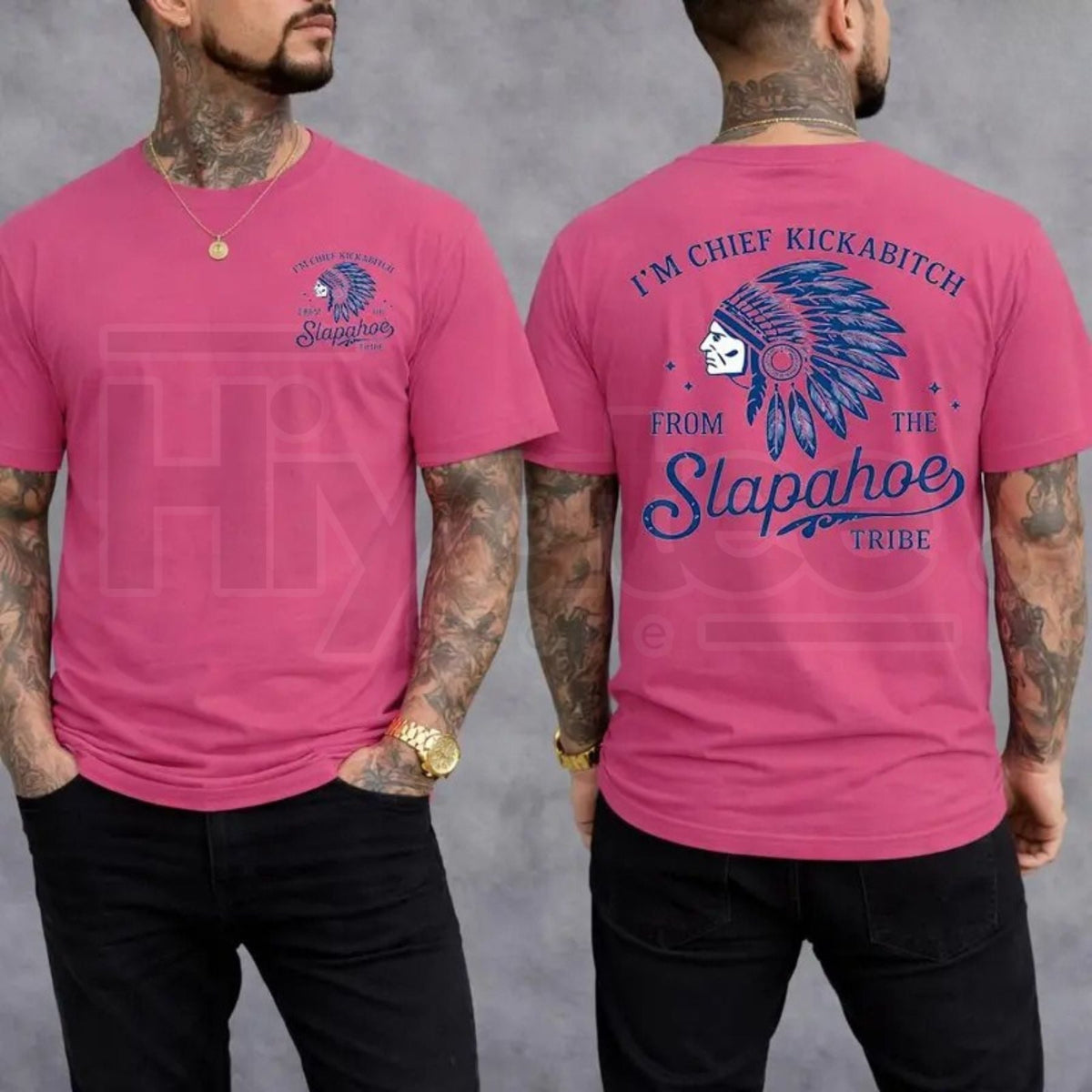 "Chief Kickabitch" Slapahoe Tribe – Funny Sarcastic Unisex Oversized Top