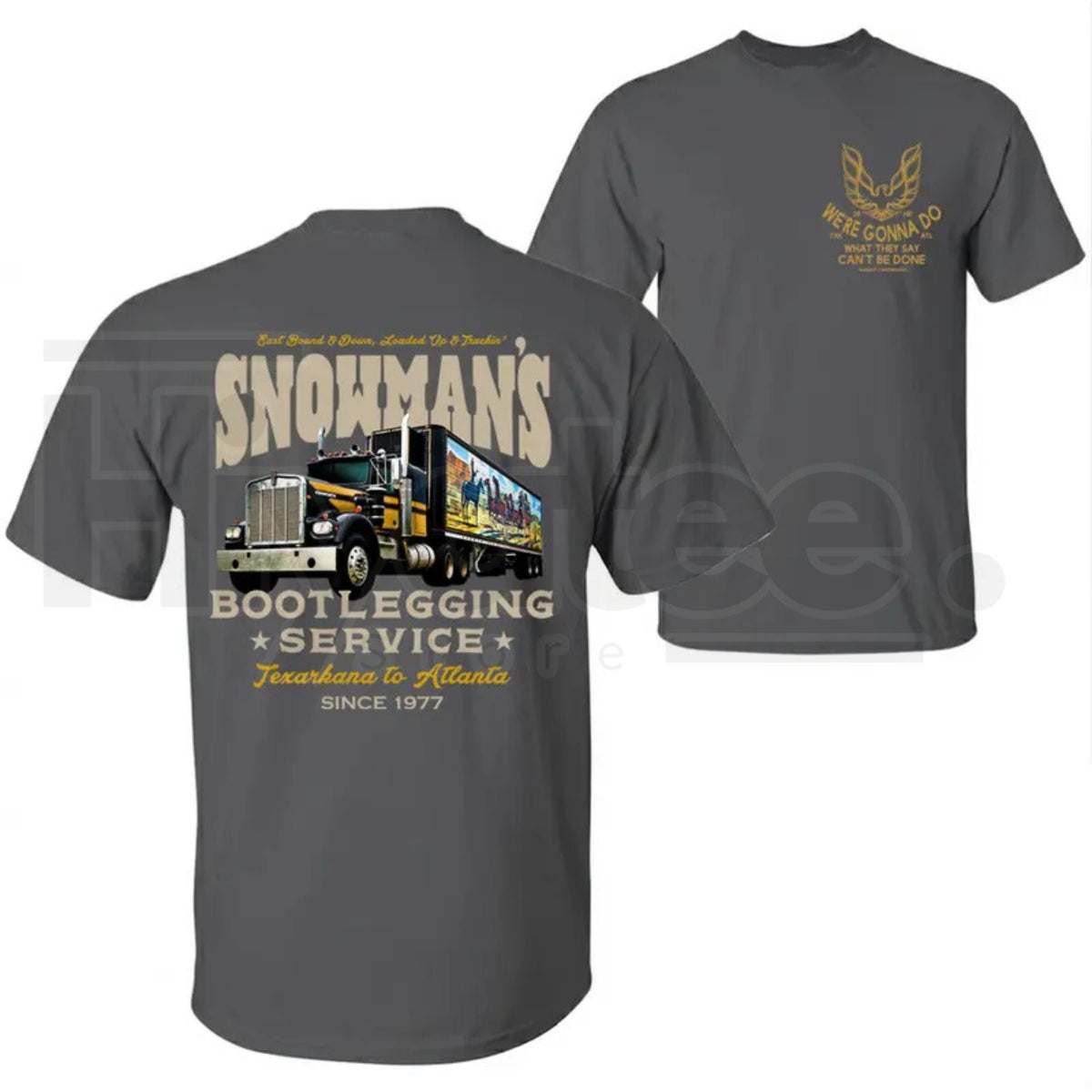 "Snowman's Bootlegging Service" – Smokey And The Bandit Trucker Top