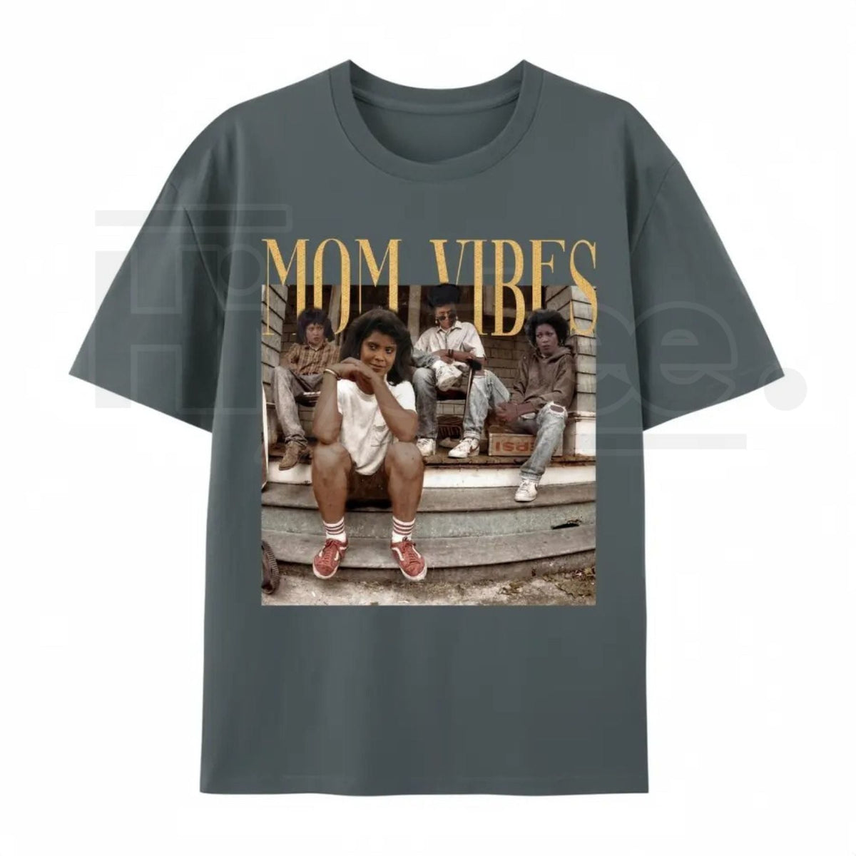 "Mom Vibes" – Vintage 90s Nostalgia Retro Motherhood Graphic Top
