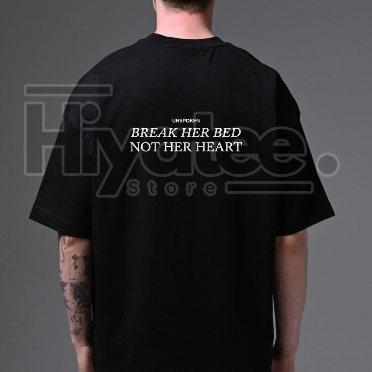 "Break Her Bed Not Her Heart" – Unspoken Sarcastic Funny Quote Top
