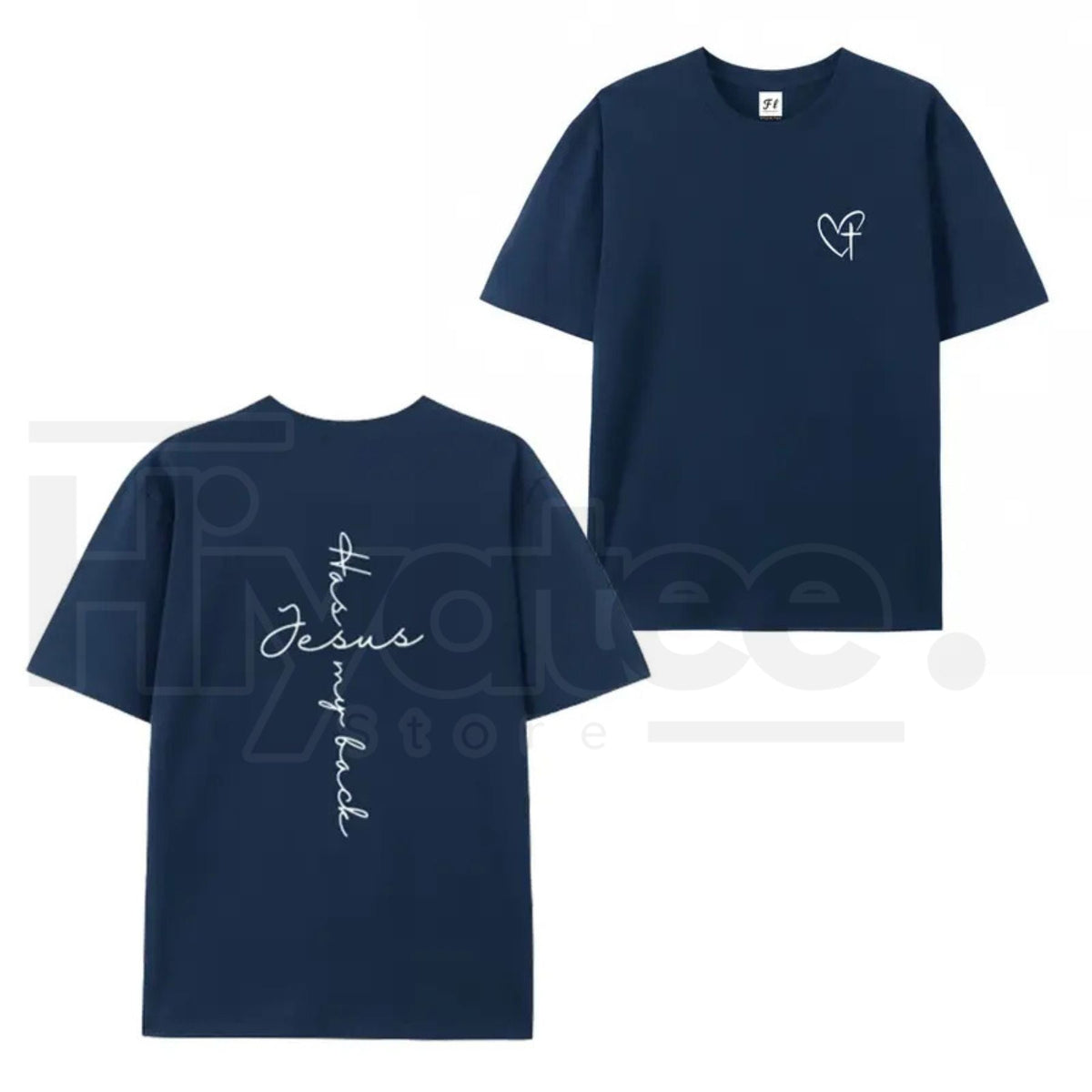 "Jesus Has My Back" Graphic Print Tee – Inspirational Christian Faith T-Shirt