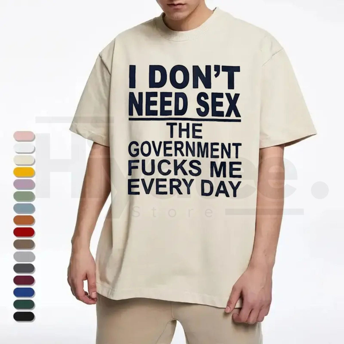 "Government Fk Me Every Day" – Funny Sarcastic Political Graphic Top
