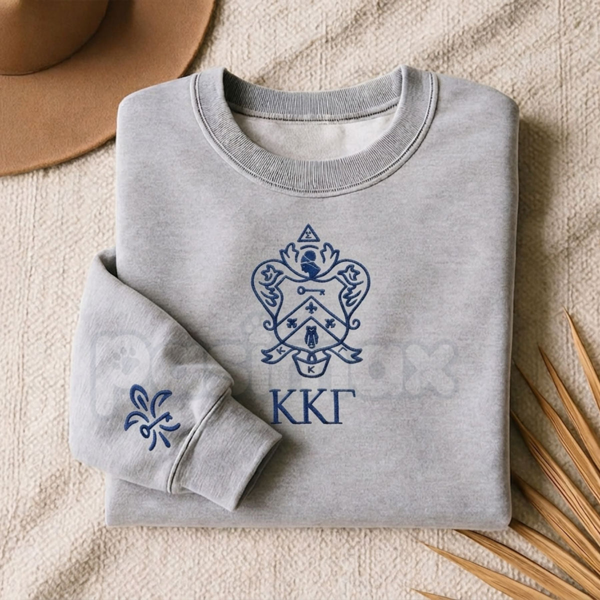 Custom Embroidered Sorority Sweatshirt – Classic Greek Letter Crewneck