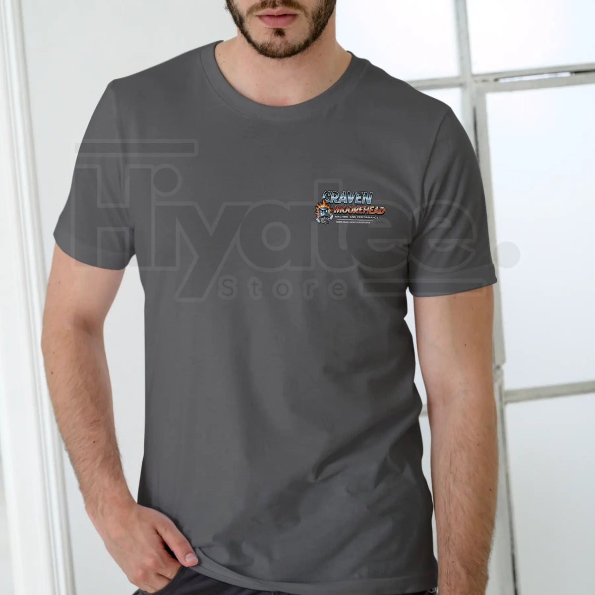 "Craven Moorehead Machine & Performance" Funny T-Shirt – Unisex Cotton Humor Tee