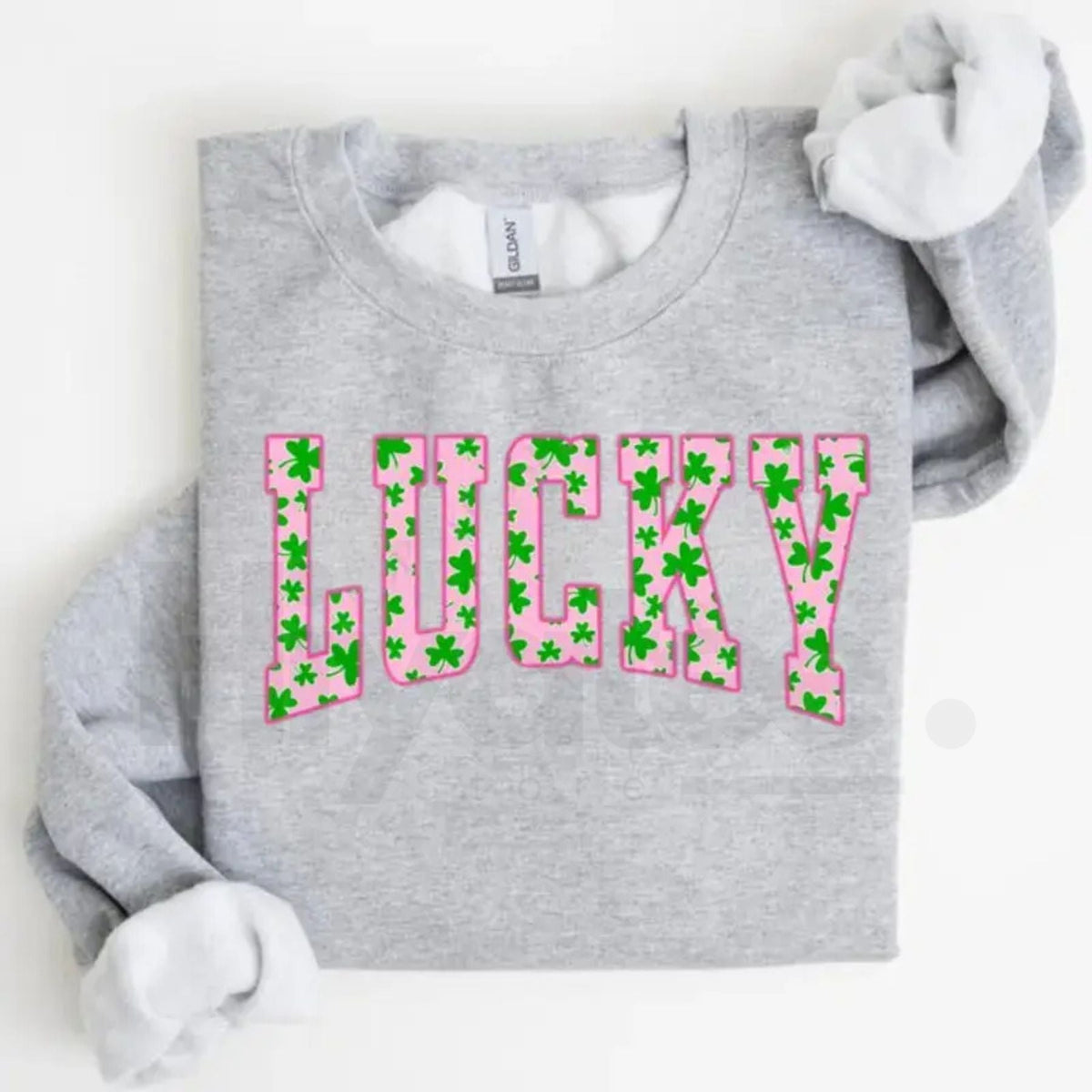 Lucky Clover Sweatshirt: Cute St. Patrick’s Day Green Shamrock Crewneck