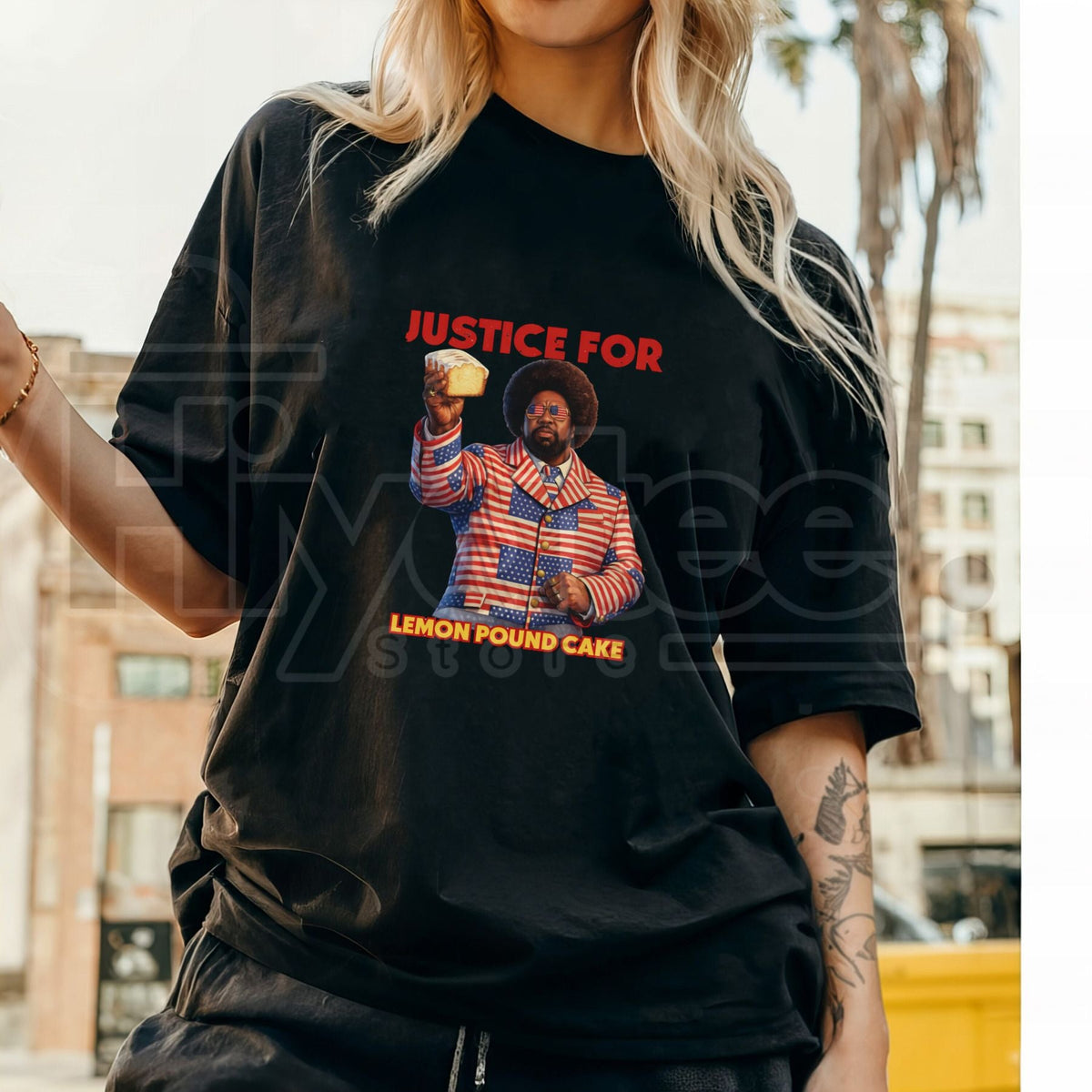 "Justice For Lemon Pound Cake" Afroman – Vintage US Batteram Graphic