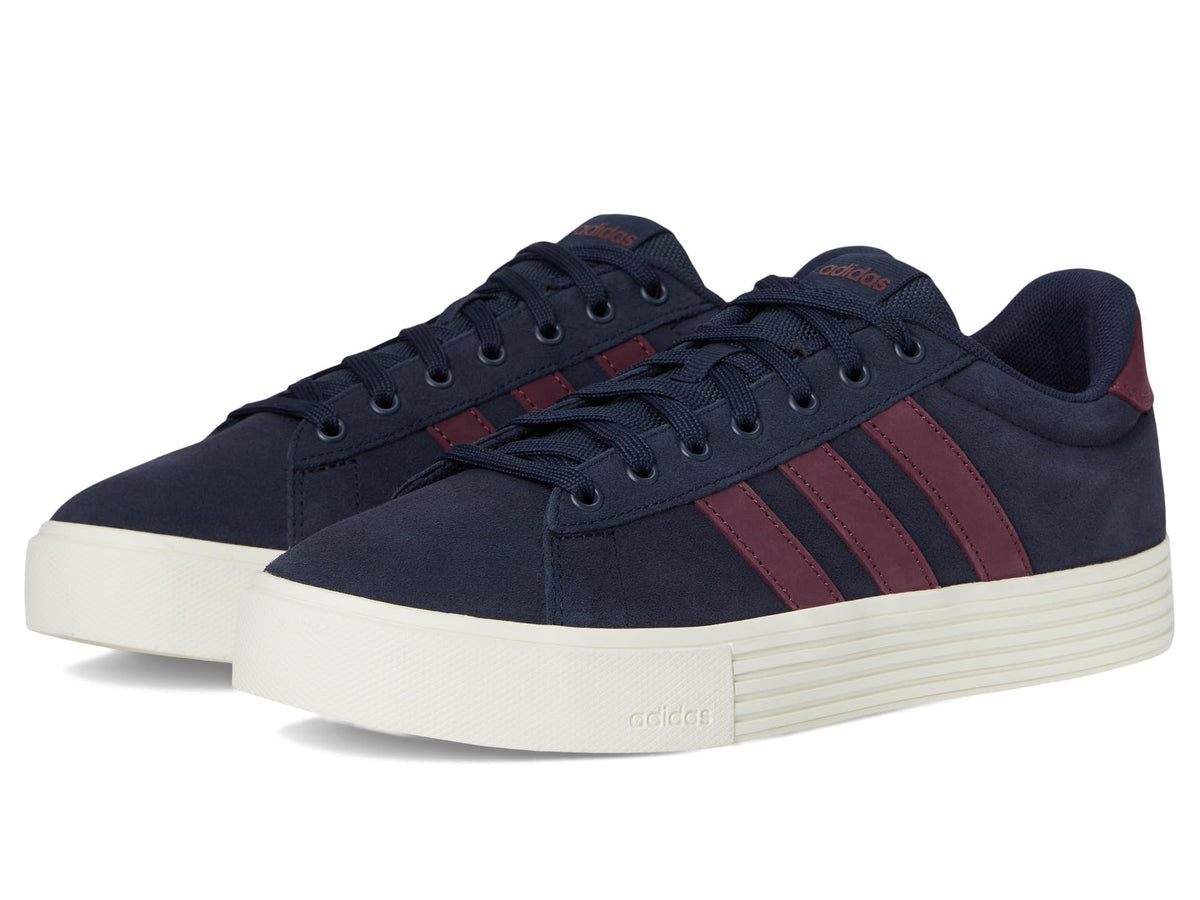 adidas Unisex Daily 4.0 Sneaker Ink/Maroon/Off White 10 US Men