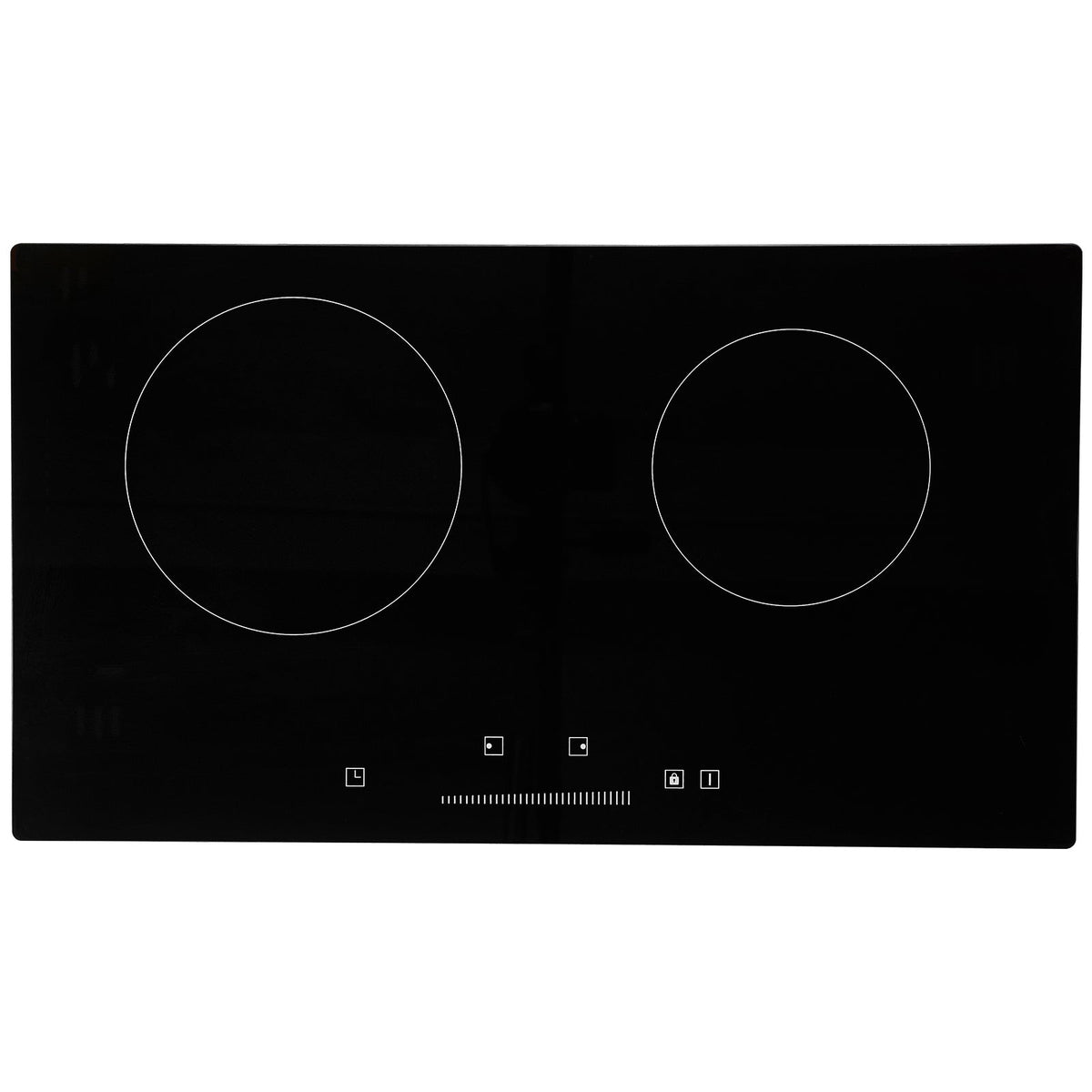 Built-in Electric Cooktop Radiant Ceramic Cooktop 2 Burners 23.6x13.3 inch