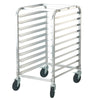 Bun Pan Rack, 10-Tier Commercial Bakery Racks with Brake Wheels, Aluminum Racking Trolley Storage for Half & Full Sheet, Speed Rack For Kitchen Home, Bread Baking Equipment, 26'L x 20.3'W x 39'H
