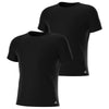 adidas Mens Stretch Cotton Crew Neck Undershirts (2-Pack) Black X-Large