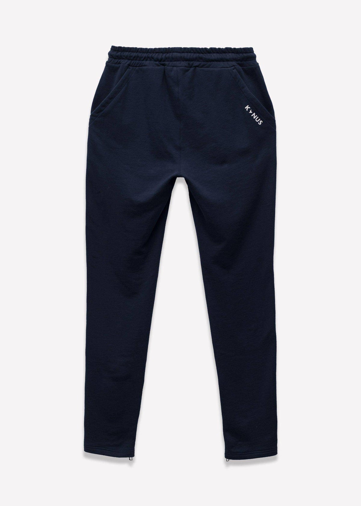 Men's  Zipper Pocket French Terry Sweatpants in Navy
