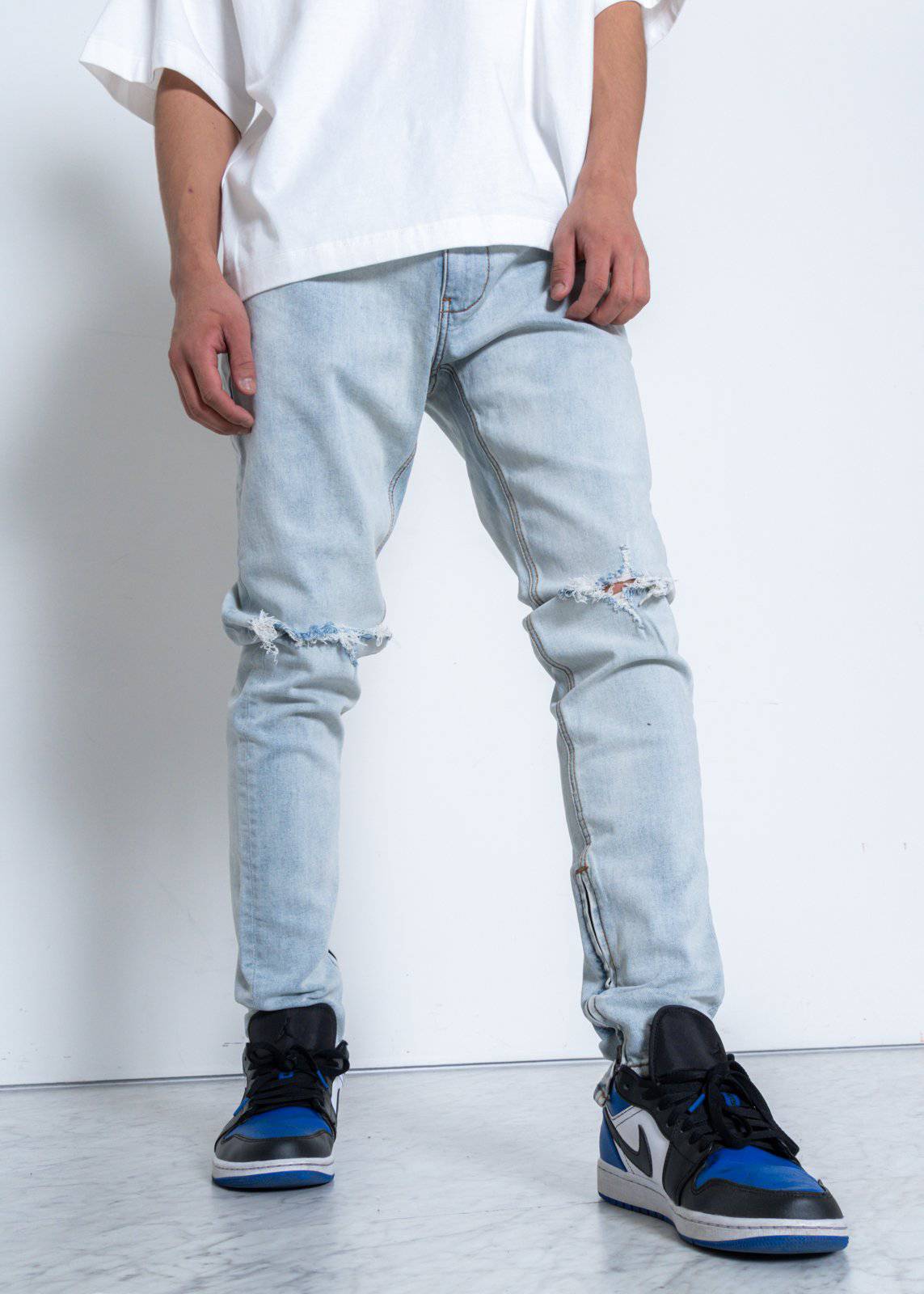 Konus Men's Washed Out Slim Fit Denim