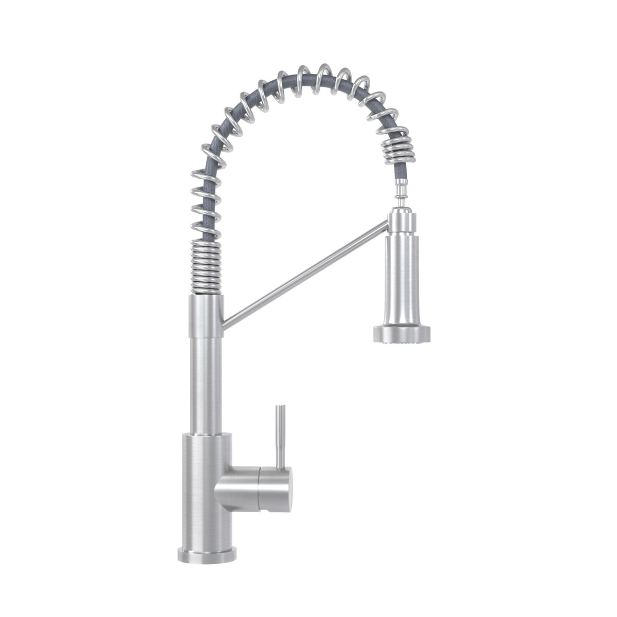 Bothwa Home CUPC Certified 19' Single Handle Kitchen Faucet (Brushed Nickel Finish)