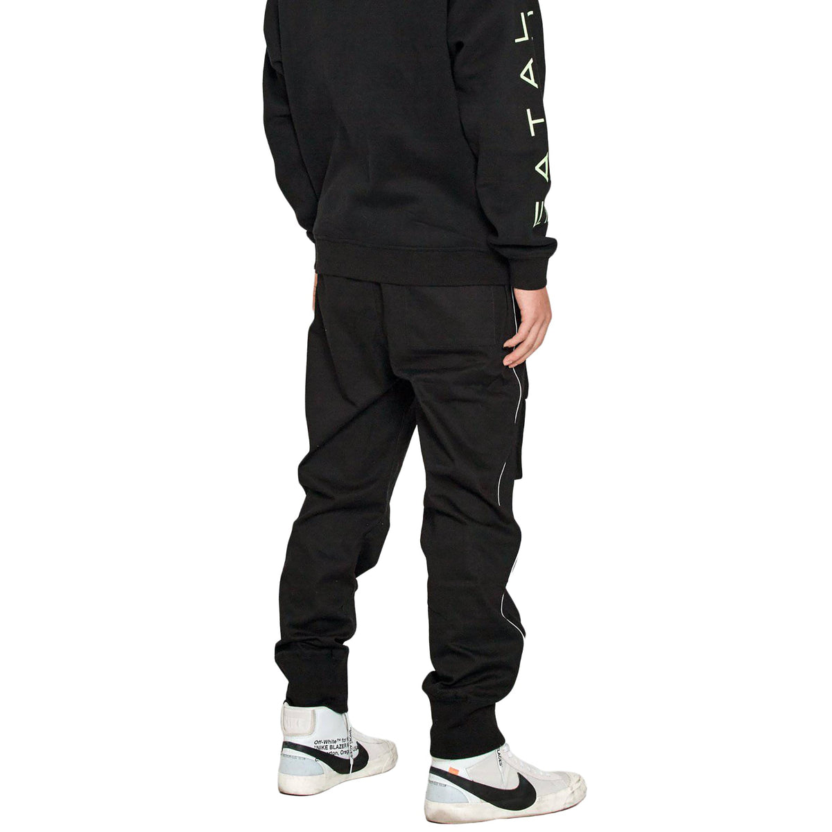 Konus Men's Tactical Strap Cargo Joggers in Black
