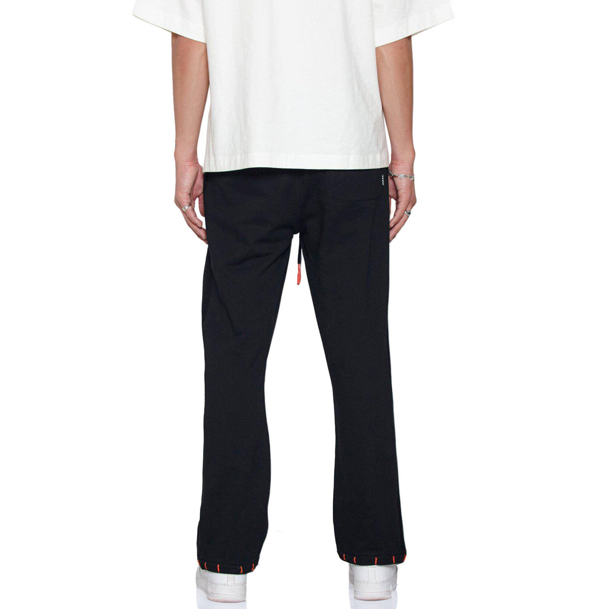 Konus Men's Wide Leg Sweatpants in Black