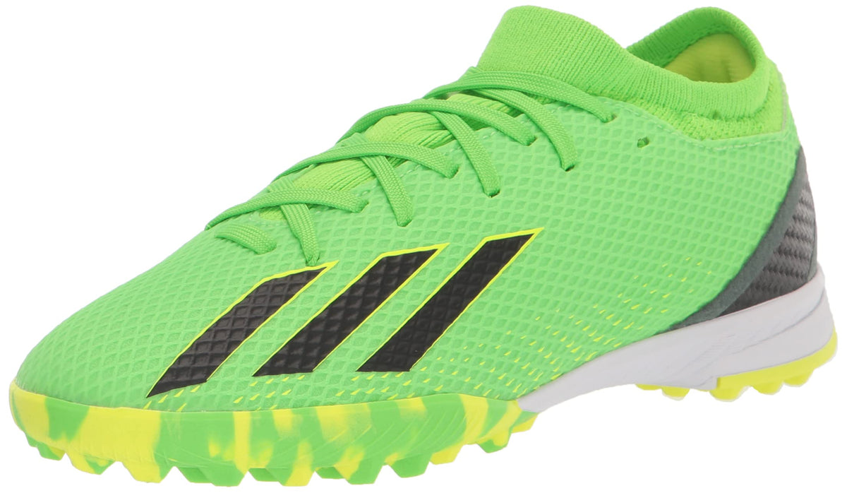 adidas X Speedportal.3 Turf Soccer Shoe Solar Green/Solar Red/Solar Yellow 11.5 US Unisex Little Kid