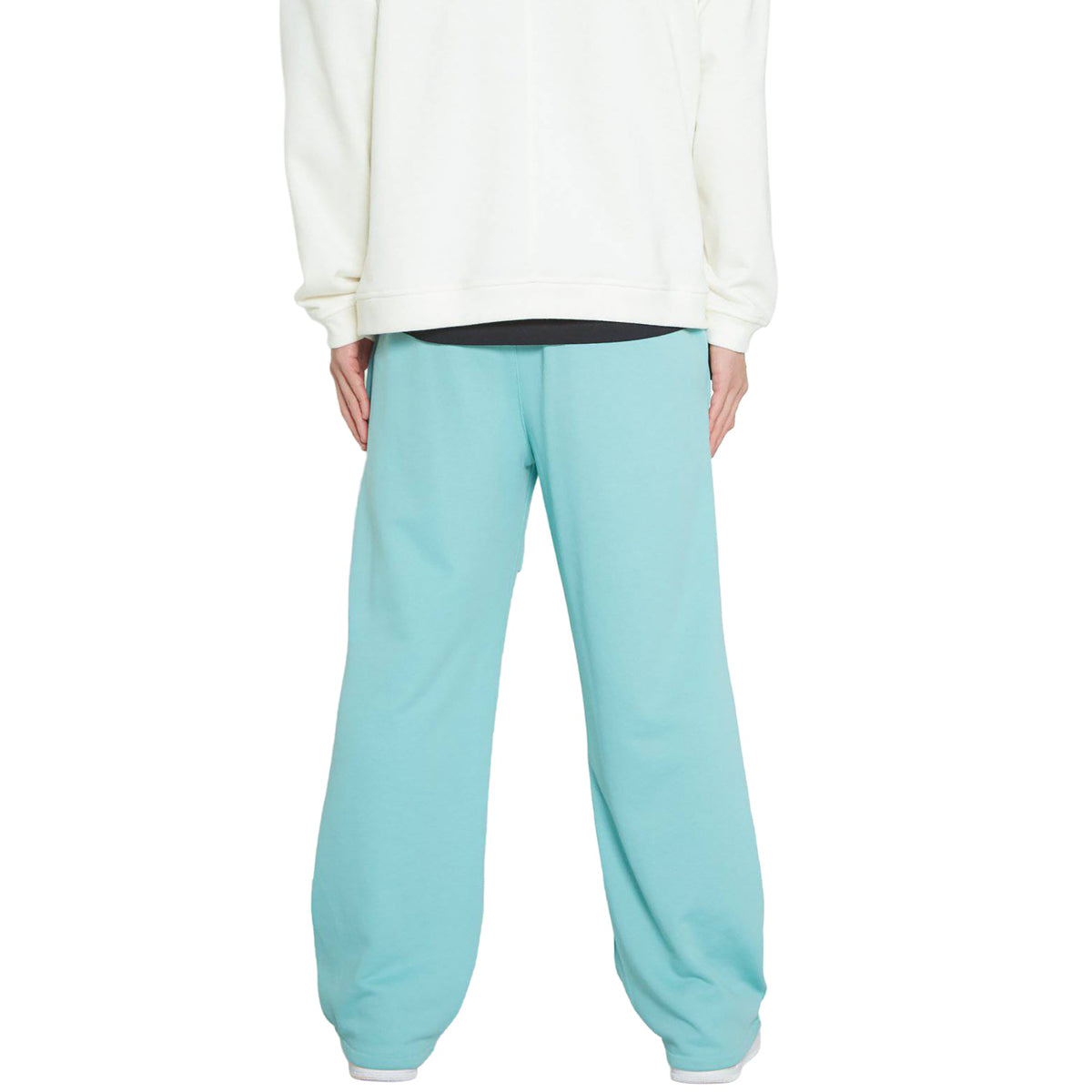Konus Men's Wide Print Patch French Terry Sweatpants in Teal