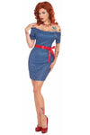 Betty Blue Retro Rock 40's Pin Up Costume