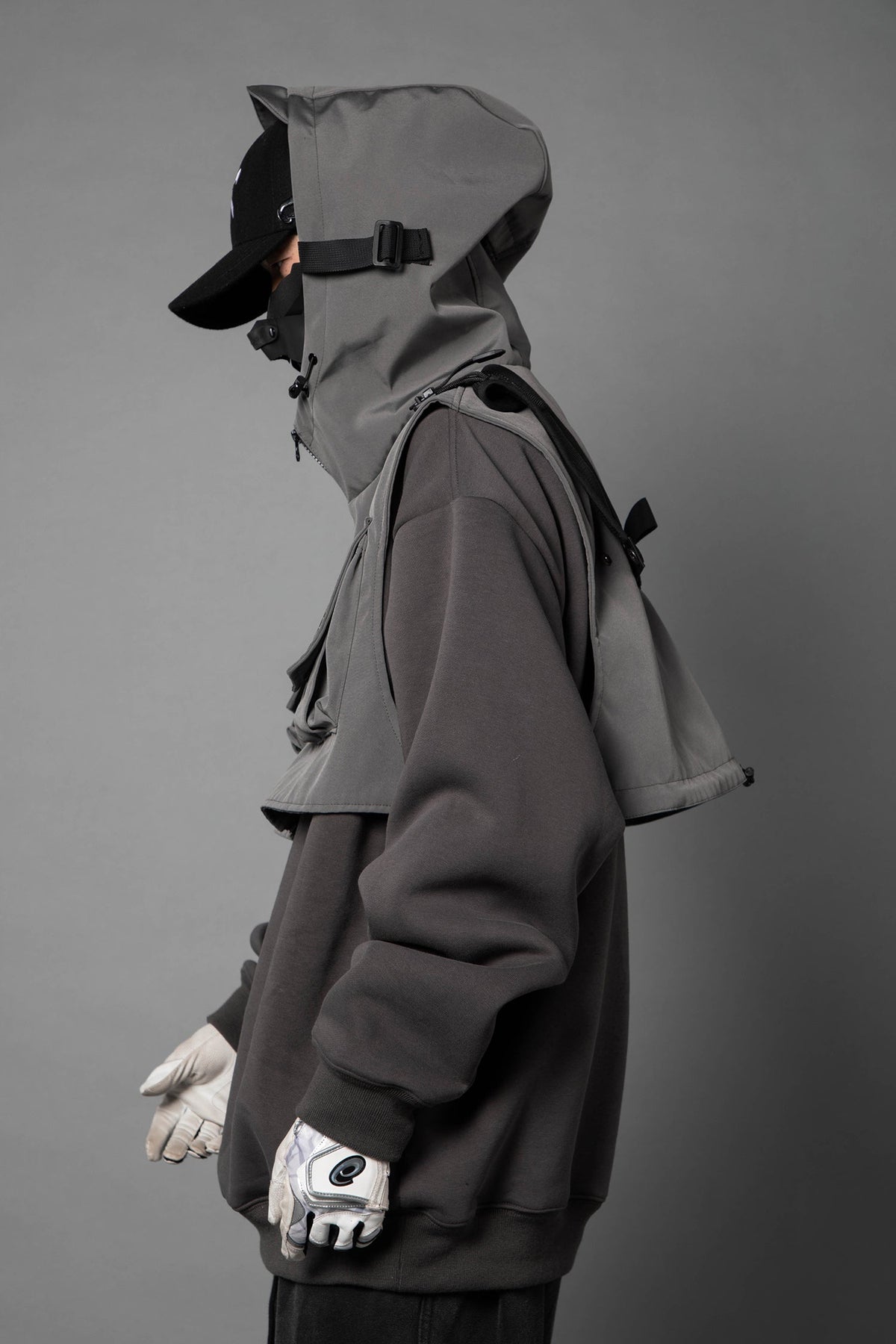 HiH34 Grey Tech Guard Hoodie