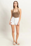 HYFVE Mineral Wash Halter Neck Everyday Top