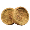 Orgrimmar 2PCS Handmade Woven Flat Base Straw Bird Nest Breeding Nest Hatch House Cage for Dove Pigeon Parrot Rabbits Hamster Gerbil Guinea Pig Chinchillas