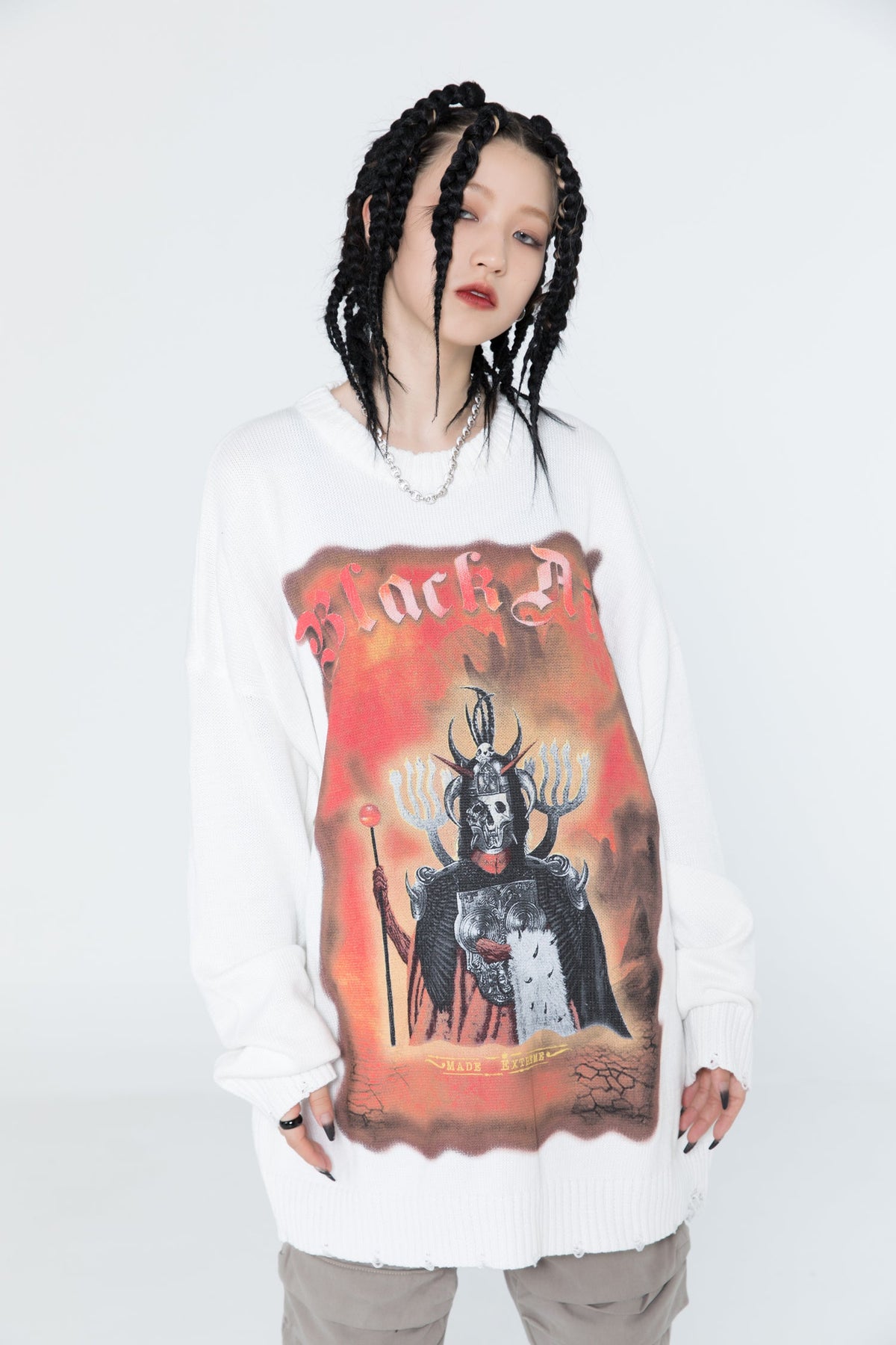 Extreme Dark Demon Knit Sweater