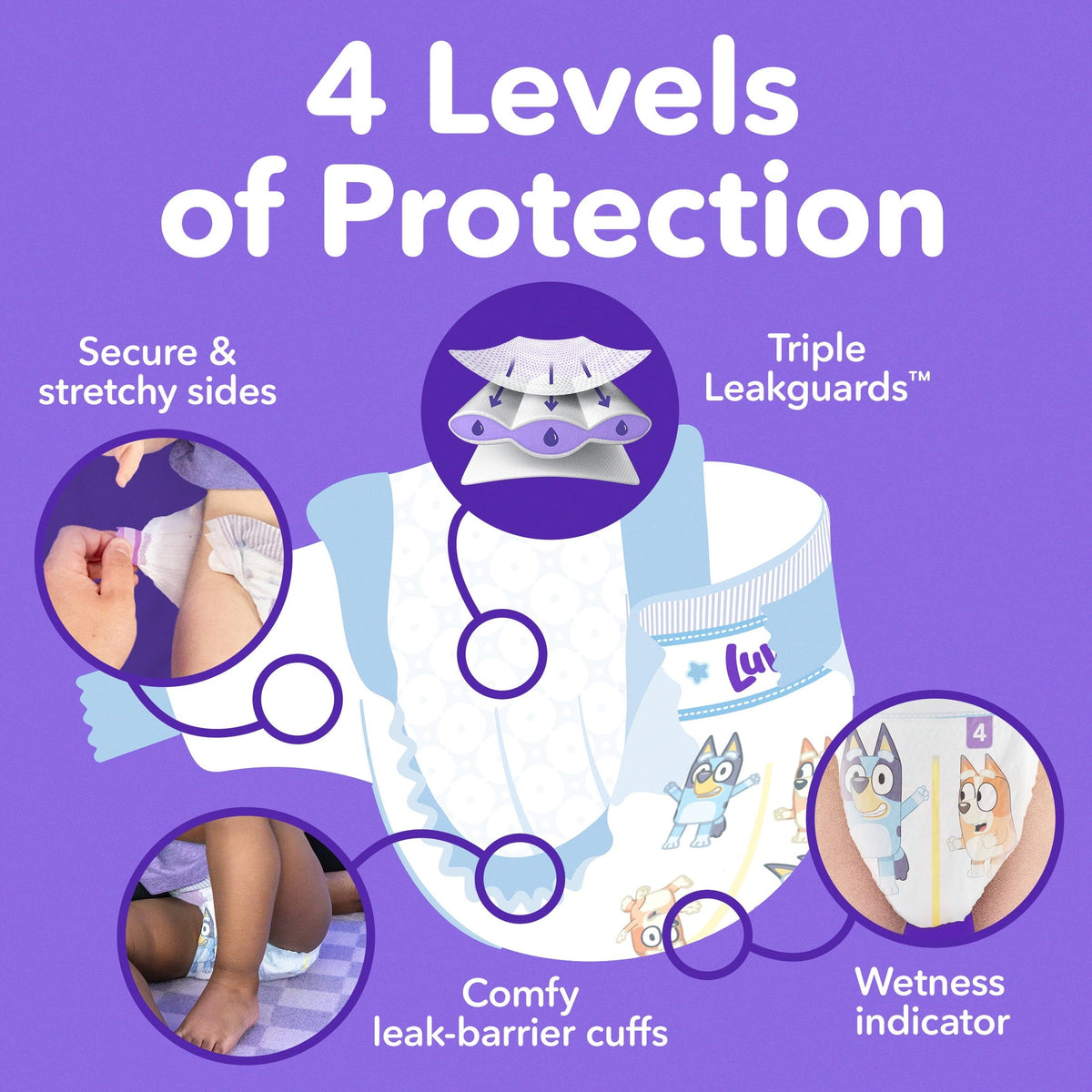 Luvs Platinum Protection Baby Diapers, Size 2 (12-18 lbs), 38 Count