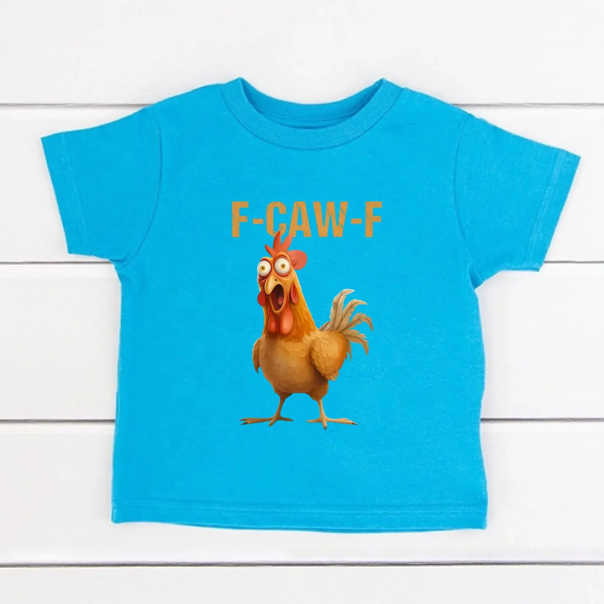 Funny F-Caw-F Rooster Kids T-Shirt