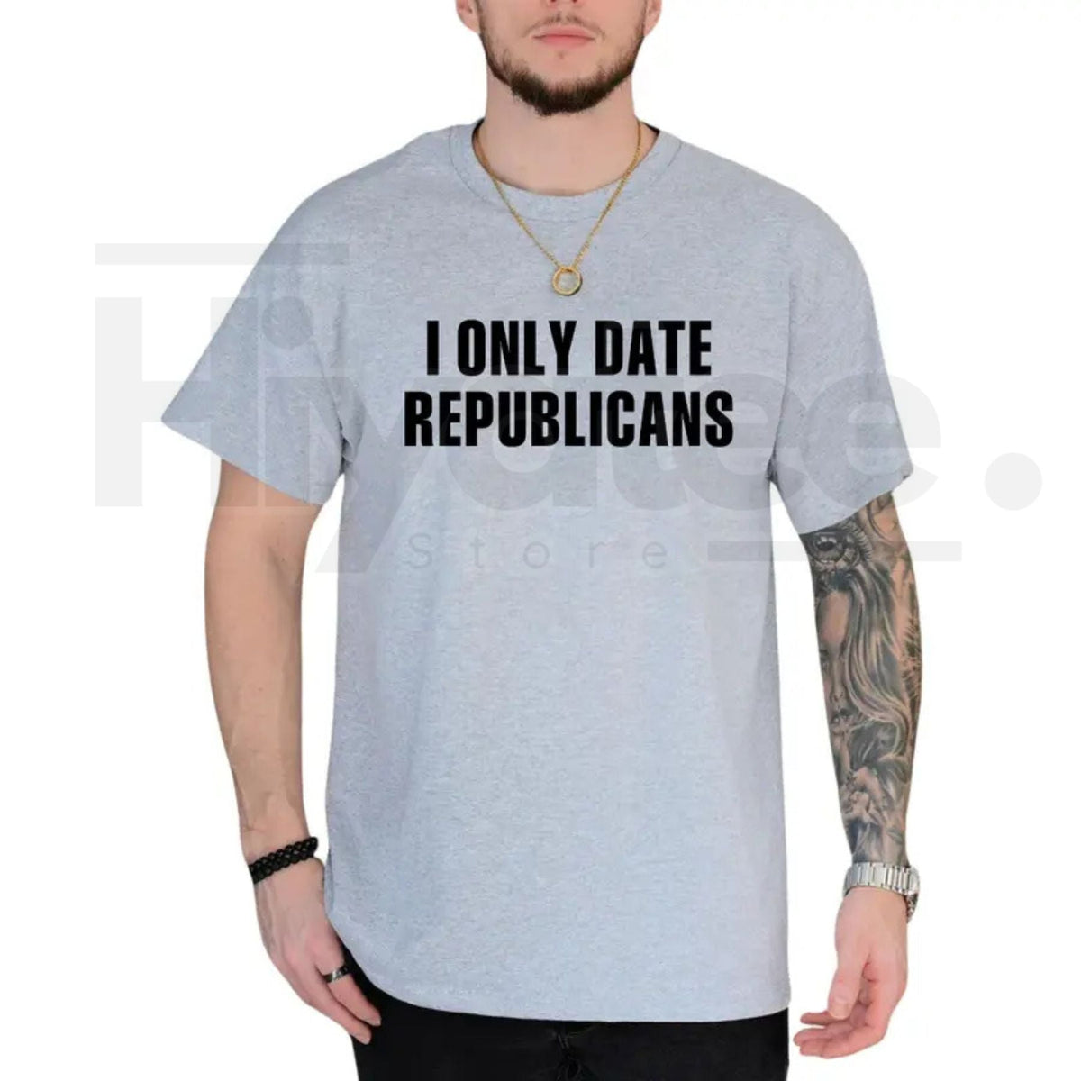 "I Only Date Republicans" – Funny Political Sarcastic Graphic Top